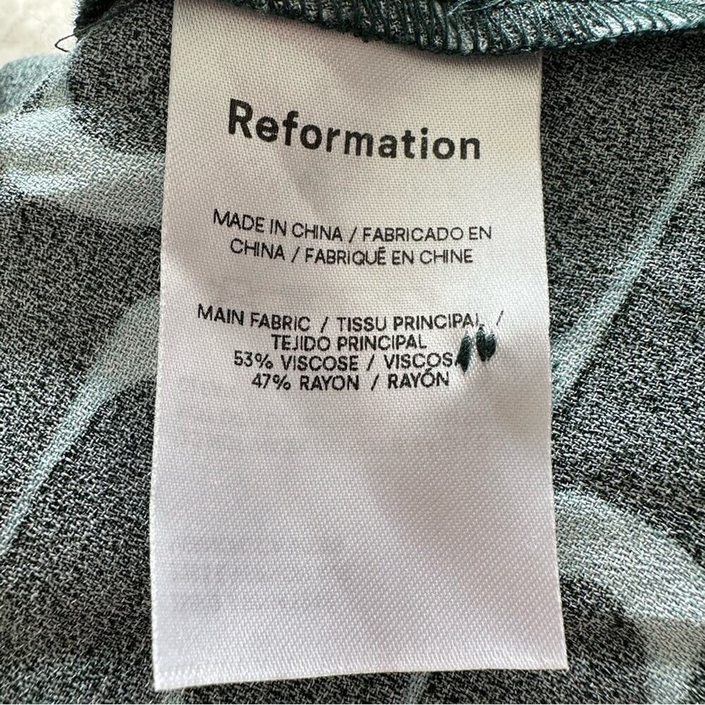 Reformation Port Green Retro Dress - Picture 7 of 9